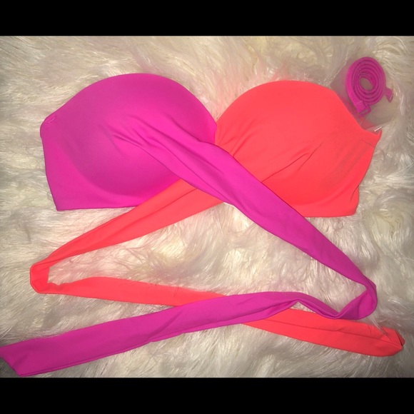 Victoria Secret Pink Body Wrap Bandeau Top - Picture 2 of 4